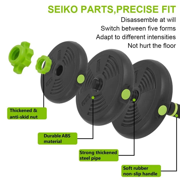 TWISTER.CK Adjustable Dumbbell Set for Home Gym with Connector