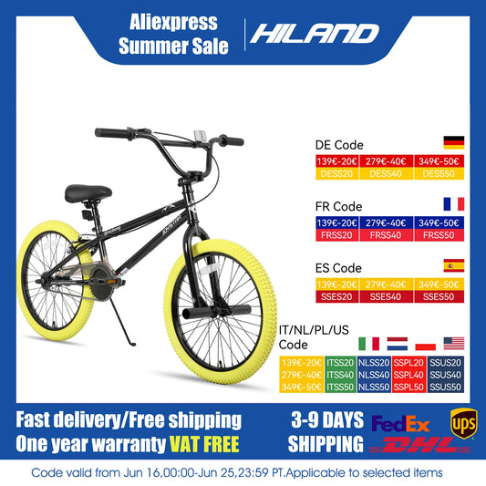 JOYSTAR Brockway Freestyle Kids BMX Bike With Two Pegs