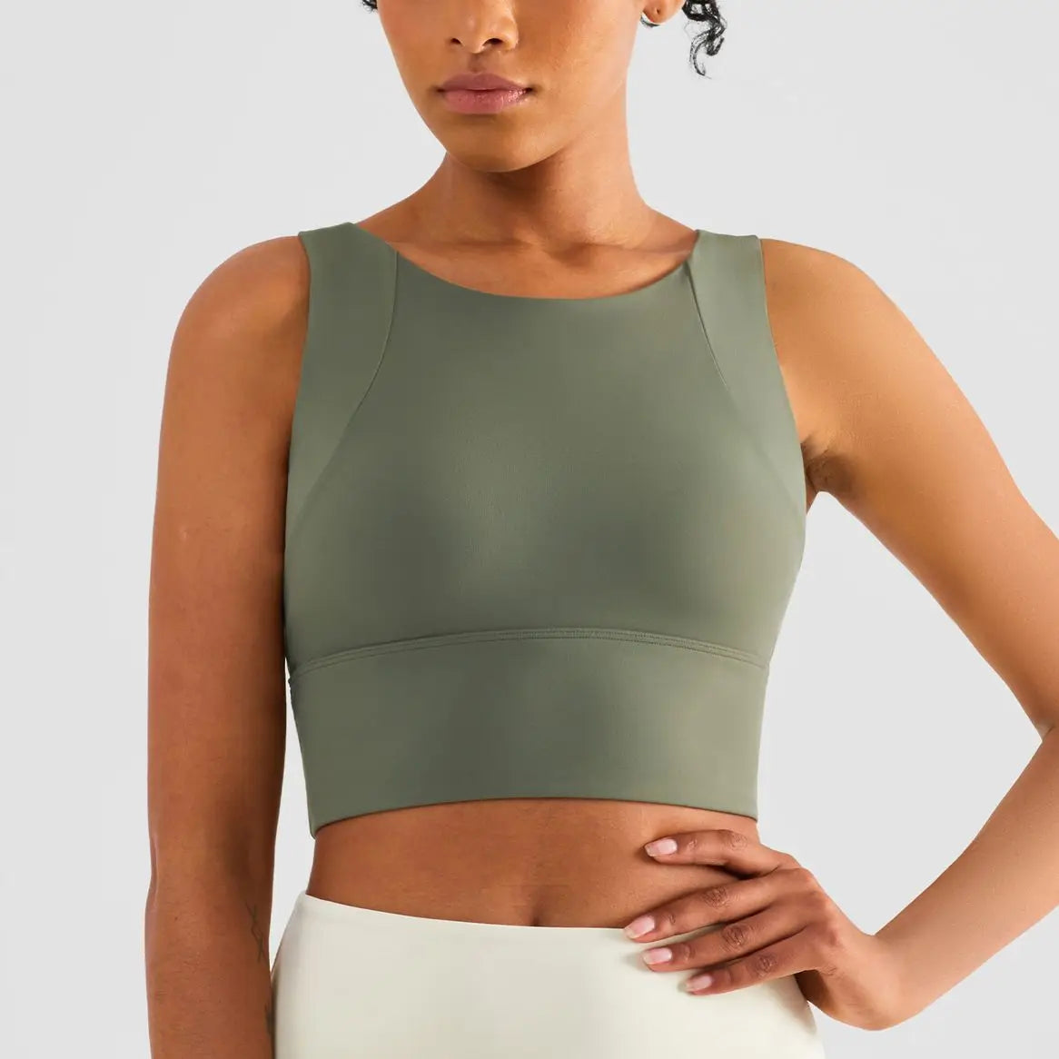 Yoga Sports Bra For Women Breathable Polyester Elastic Support