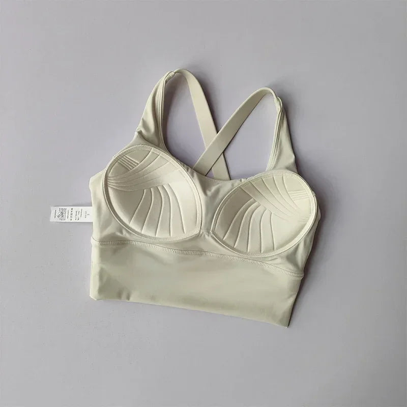 Push Up Sports Bra For Running And Yoga All In One Shock Proof