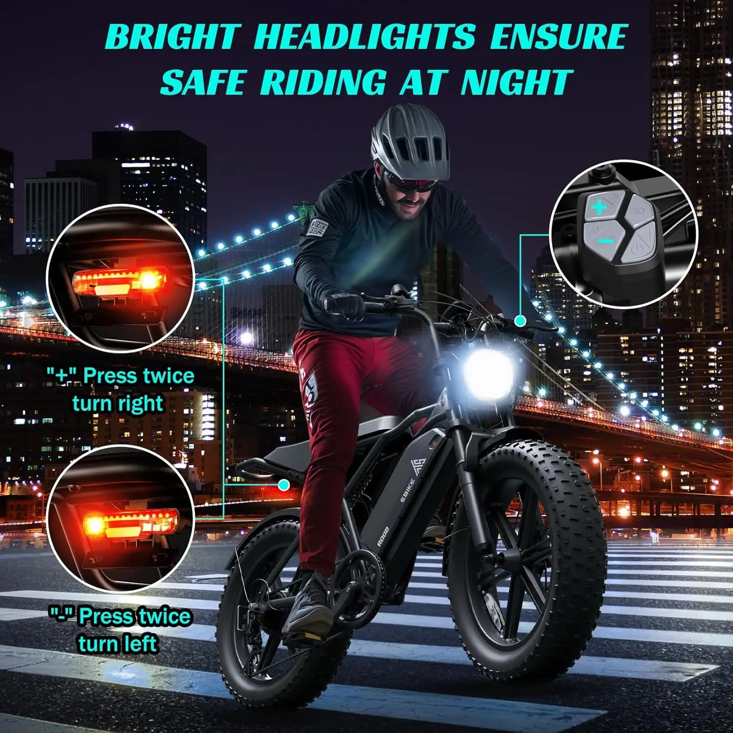 TST R002S 1500W Fat Tire Electric Bike AllTerrain By TST