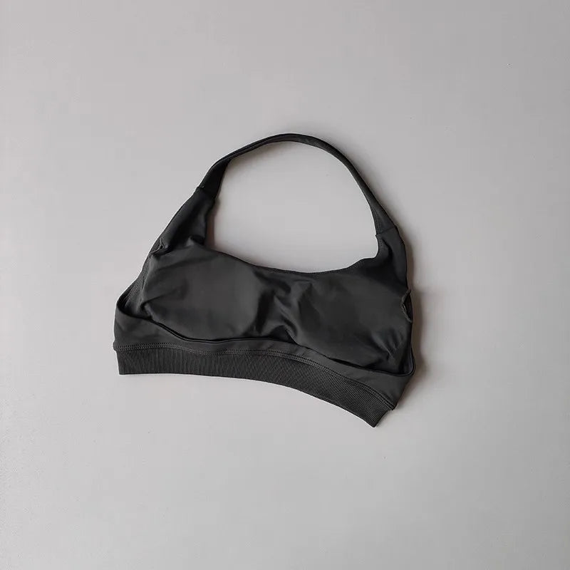 SKINOFSKIN Shockproof Seamless Padded Sports Bra Women Backless