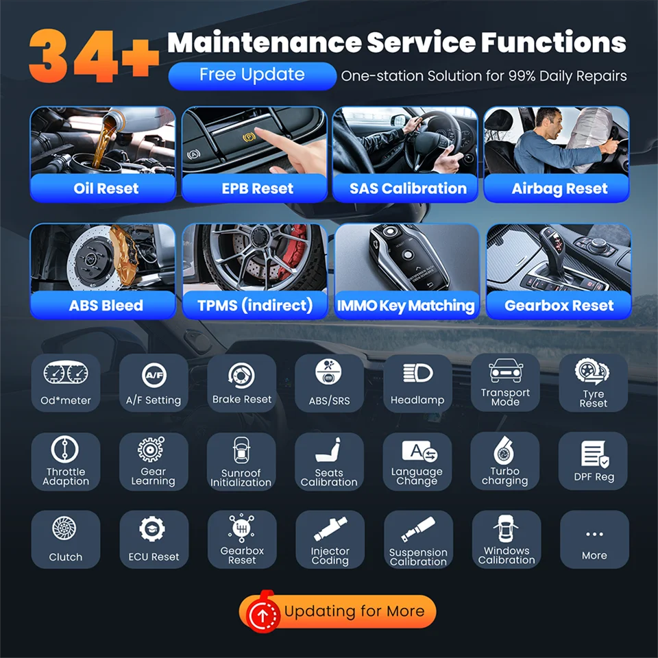 MUCAR OBD2 Diagnostic Tool 689BT CAN FD DOIP All Systems Scanner