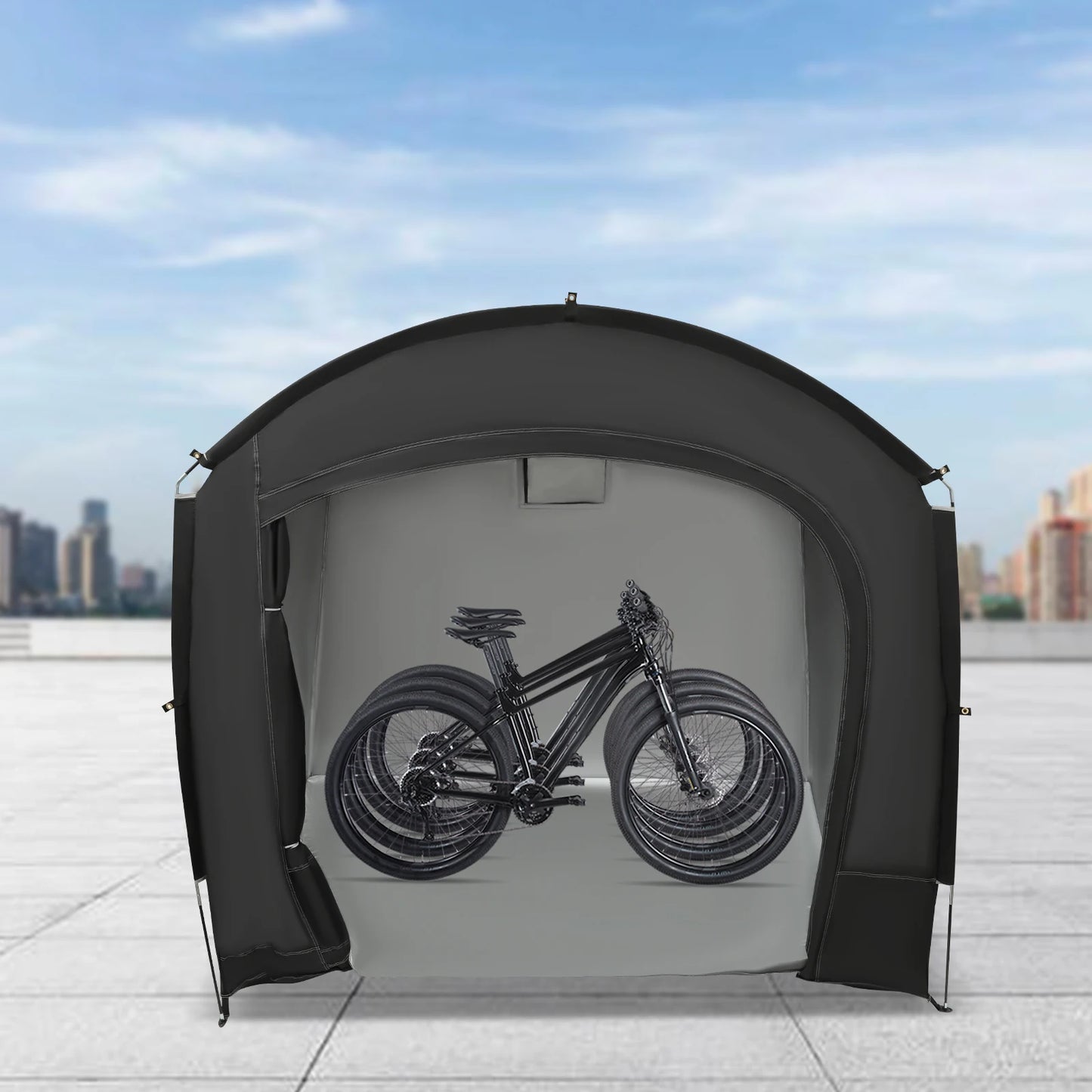 Portable Bike Storage Shelter For 1 To 4 Bikes Waterproof