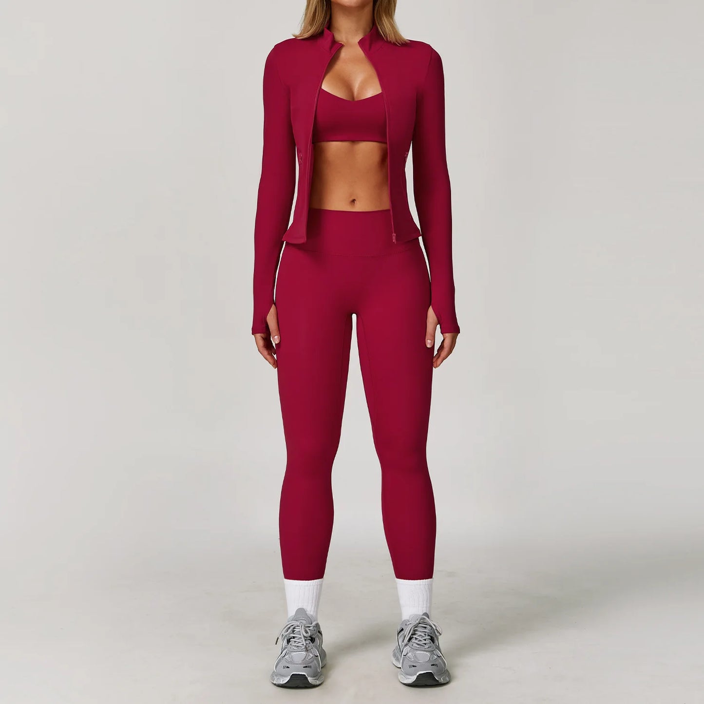 NONECN Womens Gym Set Yoga Wear Breathable Quick Dry Activewear