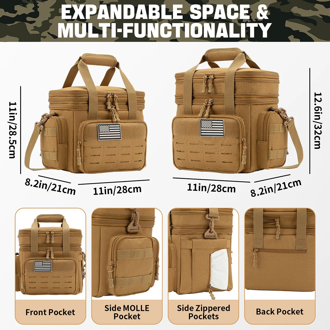 ReFire Gear Tactical Insulated Lunch Box Leakproof With Expandable Design