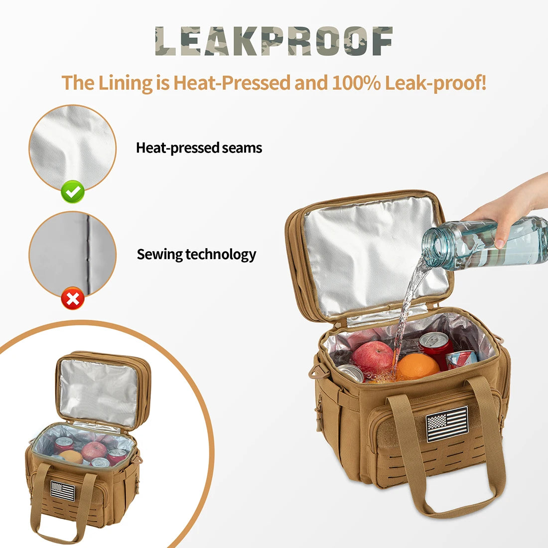 ReFire Gear Tactical Insulated Lunch Box Leakproof With Expandable Design