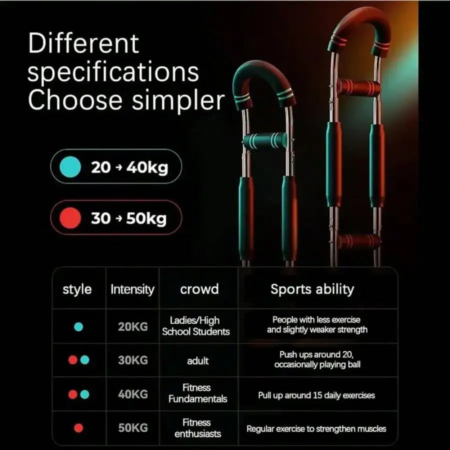 DIAMRI Adjustable Shaker Arm Trainer for Arm and Chest Workout