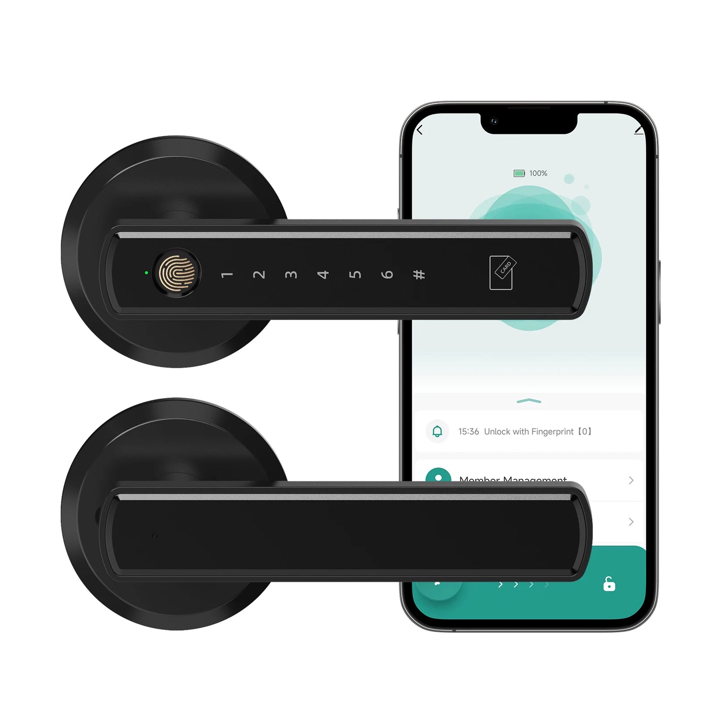Viladepot Smart Lock Fingerprint Door Lock With Bluetooth App Control