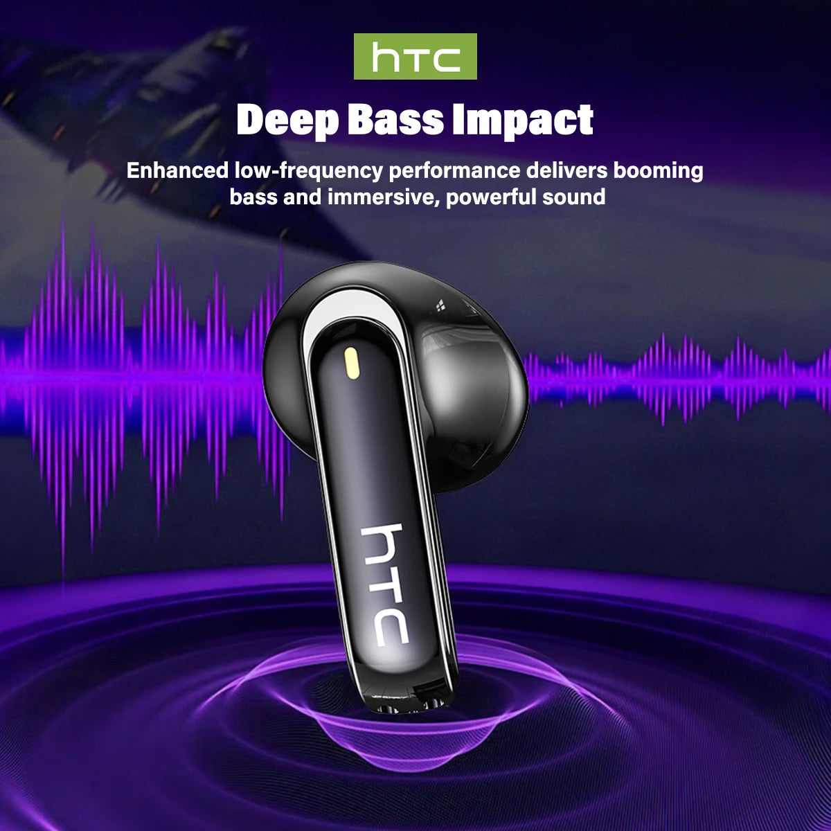 HTC NE70 Wireless Bluetooth Earphones With AI Translator 30 Hours