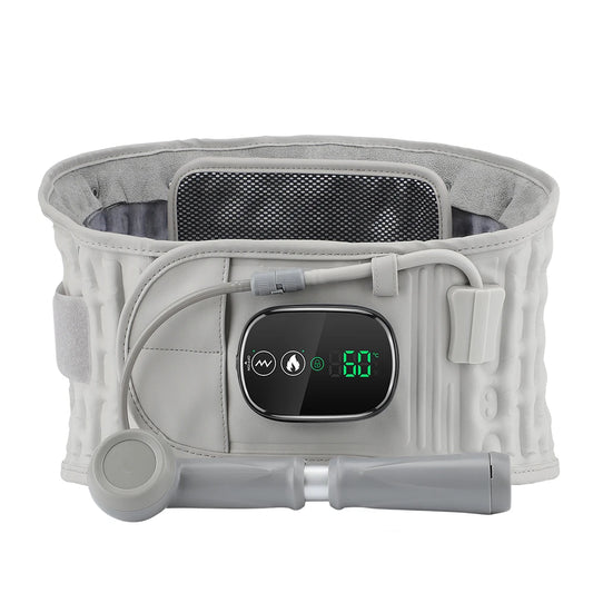 PastSky Rechargeable Heating Waist Back Massager With Inflatable Lumbar Traction