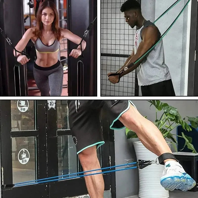 Resistance Bands With Handles For Home Workout And Strength Training